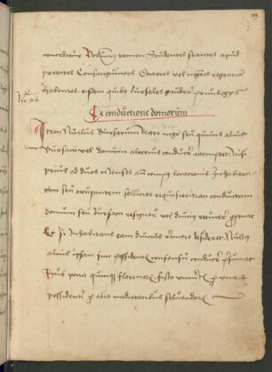De conductione domorum.