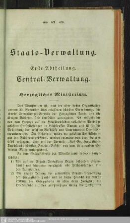 Staats-Verwaltung