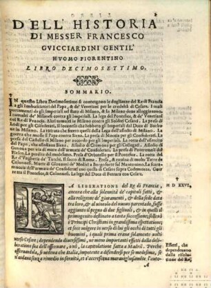 Gli ultimi quattro libri dell' historie d'Italia