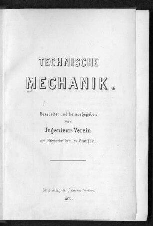 Technische Mechanik