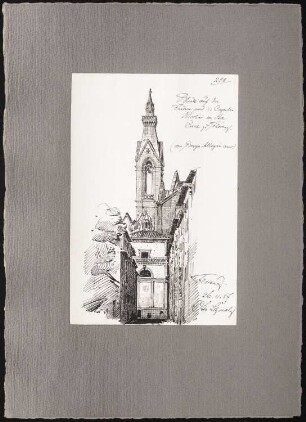 Reiseskizzen aus Italien: Florenz: Cappelle Nicolini (Perspektivische Ansicht)