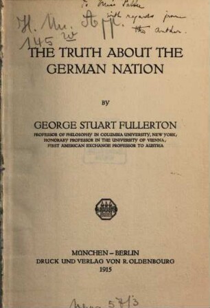The truth about the German nation