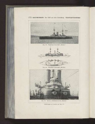Fig. 245 Englisches Linienschiff "Majestic" Fig. 246 Englisches Linienschiff "Majestic" Fig. 249 Vorderer Geschützturm des "Majestic"