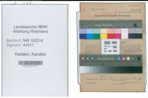 Entnazifizierung Karoline Karstein , geb. 09.08.1891 ()