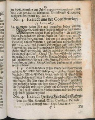 No. 3. Extract aus der Constitution de Anno 1622.