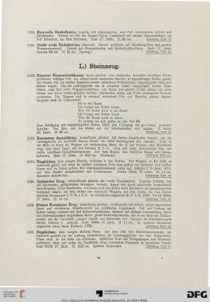 L) Steinzeug (Nr. 1152-1268)