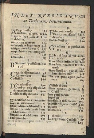 Index Rubricarum