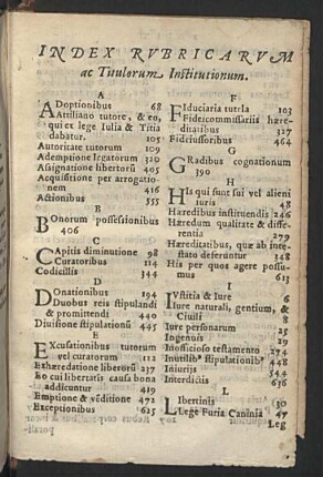 Index Rubricarum