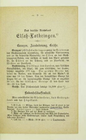 Das deutsche Reichsland Elsaß-Lothringen