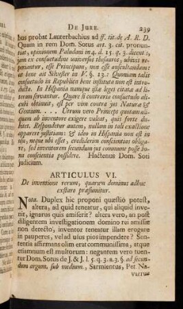 239-248, Articulus VI