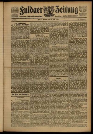 Ausgabe vom Montag, den 23. Juli 1906.