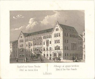Braunmühl, Anton von; München; Gasthof zur blauen Traube - Perspektive