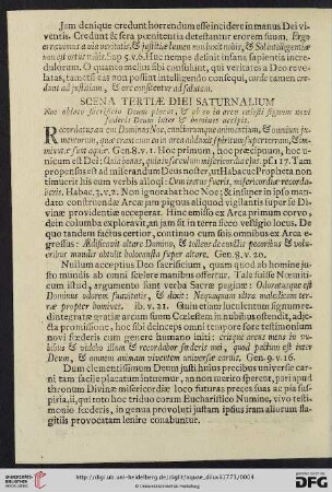 Scena Tertiae Diei Saturnalium