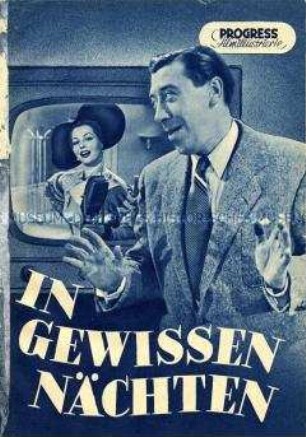 Filmprogramm zu dem Spielfilm "In gewissen Nächten"