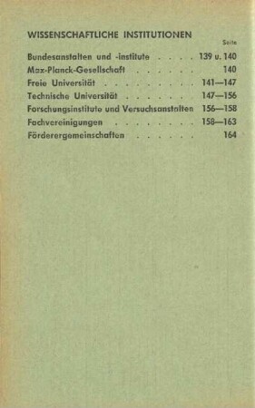 Wissenschaftliche Institutionen