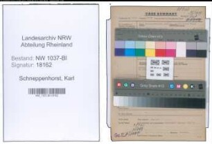 Entnazifizierung Karl Schneppenhorst , geb. 25.02.1885 (Vertreter)