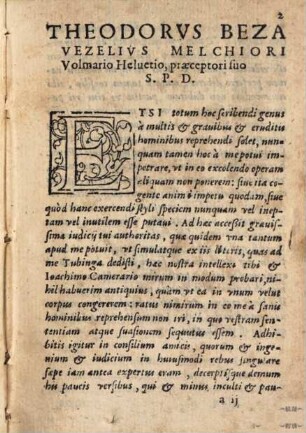 Theodori Bezae Vezelii Poemata