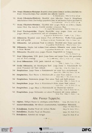Alte Perser Teppiche (Nr. 766-807)