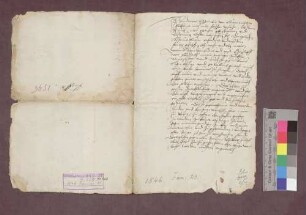 Urfehdebrief von Andreas Steinlin von Littenweiler gegenüber Christoph von Landeck.