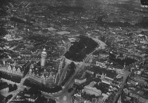 Südliche Innenstadt von Leipzig : Blickrichtung Nordosten