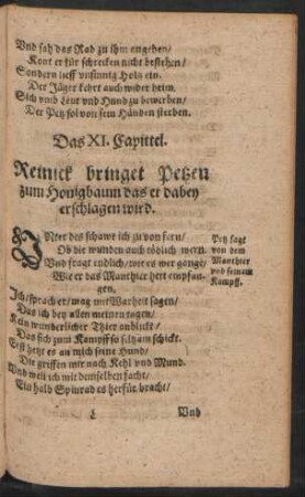 Das XI. - XV. Capittel.