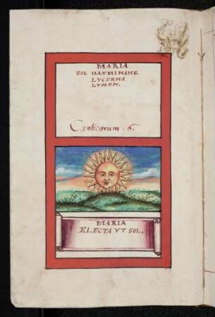 Maria Sol Illuminans (auserkorene Sonne)
