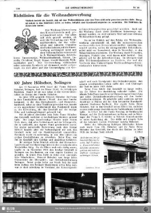 100 Jahre Hölscher, Solingen