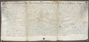 Gültbrief des Hans Lindemann und Wilhelm Denning zu Wilferdingen gegen die Amtskellerei zu Pforzheim