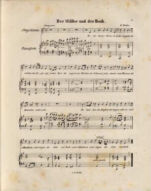 Drei Lieder : für 1 Alt- oder Bariton-Stimme mit Pianofortebegl. ; op. 3