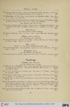 Nachtrag (Nr. 517 - 537)