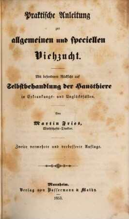Handbuch der praktischen Landwirthschaft. 2