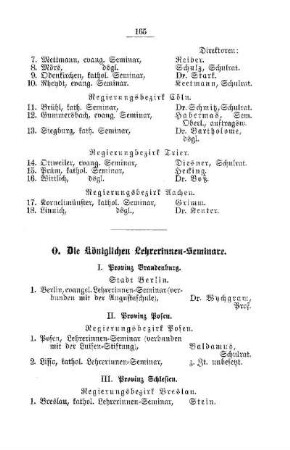 Die Königlichen Lehrerinnen-Seminare