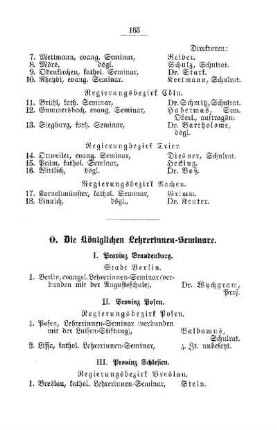 Die Königlichen Lehrerinnen-Seminare