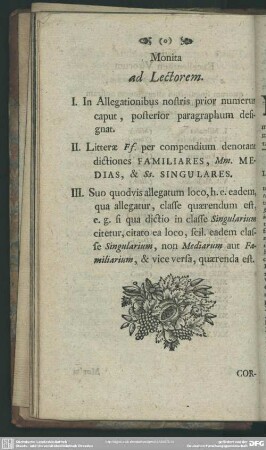 Monita ad Lectorem