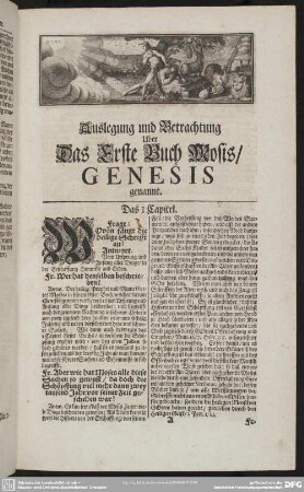 Auslegung und Betrachtung Uber Das Erste Buch Mosis, Genesis genannt