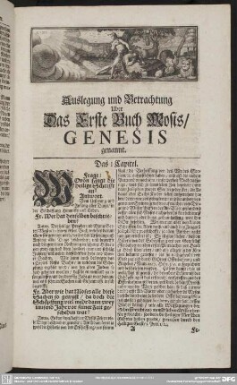 Auslegung und Betrachtung Uber Das Erste Buch Mosis, Genesis genannt