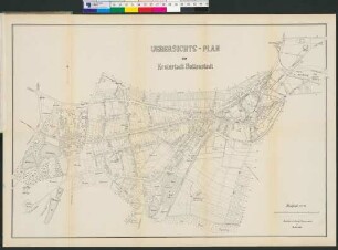 Uebersichts-Plan der Kreisstadt Ballenstedt