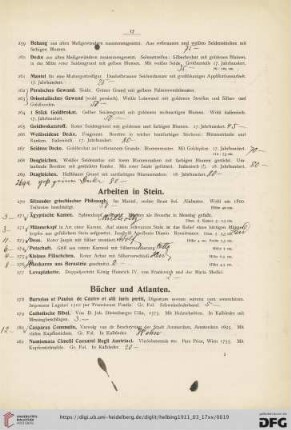 Bücher und Atlanten (Nr. 278-290)
