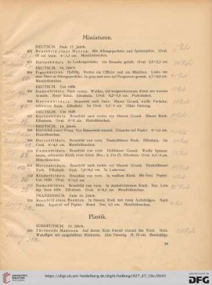 Miniaturen (Nr. 302-314)