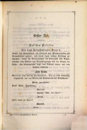 Die Freigelassene Nero's : Ein dramatisches Gedicht von Wilhelm Molitor