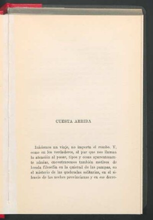 Cuesta arriba