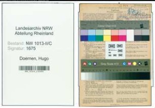Entnazifizierung Hugo Doernen , geb. 09.06.1876 (Feilenhauer)