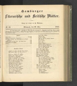 No. 43. 28. Mai 1851