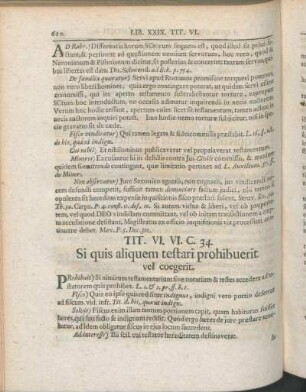 Tit. VI. VI. C. 34. Si quis aliquem testari prohibuerit vel coegerit.