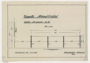 Bauplan Kapellengestühl Südwestkirchhof