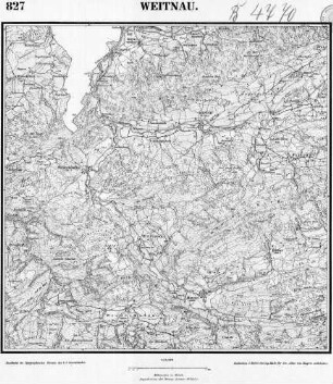 827 Weitnau [Topographische Karte von Bayern 1:25.000 (Positionsblätter)]