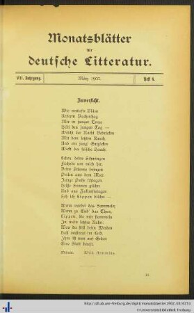 März 1903, Heft 6.