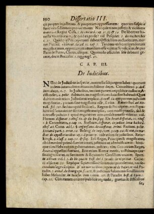 Cap. III. De Iudicibus.