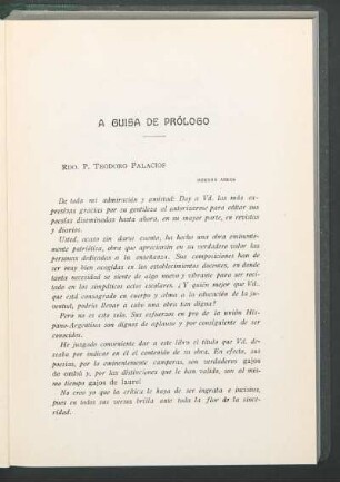 A guisa de prólogo