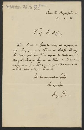 Brief an Friedrich Wilhelm Jähns : 10.08.1883